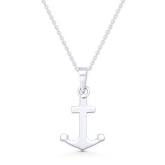 Sailor's Luck Charm Anchor Pendant & Cable Chain Necklace in .925 Sterling Silver - ST-FP020-SLP - AlfredAndVincent.com Anchor Pendant, Anchor Charm, Masonic Ring, Cable Chain Necklace, Luck Charm, Luck Charms, Charm Rings, 925 Sterling Silver Chain, Love Ring