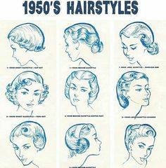 50's hairstyles 50 Hairstyles 1950s, Easy 50s Hairstyles, 50's Hairstyles, 1950 Hair, 1950 Hairstyle, 1950s Hairstyle, Vintage Hairstyles Tutorial, 50s Hairstyles