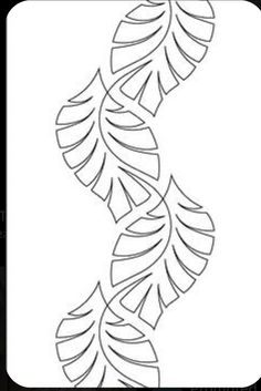 a black and white drawing of a plant with leaves in the shape of a spiral