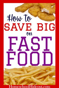 how to save big on fast food