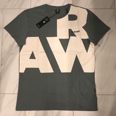 Men’s G-Star Raw Scaled Up T-Shirt Price Is Firm At $40. Color: Green/White Condition: 10/10 New W Tags G Star Raw T Shirts, G-star Raw, Gstar Raw, Men's Uniform, G Star Men, Sports Closet, Passion For Life, Men Stylish Dress, Nike Wallpaper