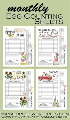 the free printable easter egg counting sheets