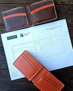 Molde Carteira Bifold Clássica Galeria Mats + Jords Atelier | Galeria Mats Leather Craft, Montana, E Mail