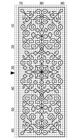 an intricate design is shown in the shape of a square, with lines and dots on it