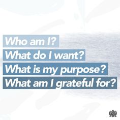 a man is standing in front of the ocean with his hand on his hip, which reads who am i? what do i want? what is my purpose?