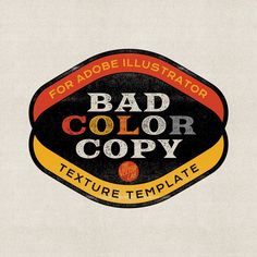 the bad color copy logo for adobe illustrator