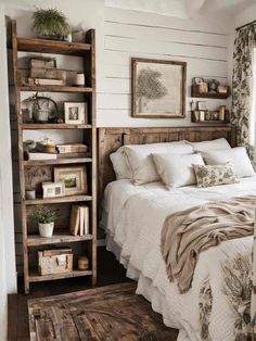 Cozy Farmhouse Bedroom Ideas, Rustic Cottage Bedroom, Modern Farmhouse Bedrooms, Country Bedroom Ideas, Modern Country Bedrooms, Cottage Bedroom Ideas, Cozy Cottage Bedroom