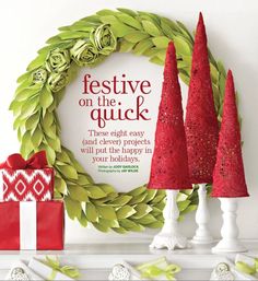 festive on the quick magazine cover with christmas decorations