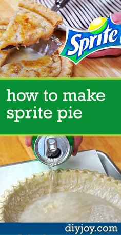 how to make sprite pie in the sink with sprayer on top and instructions below