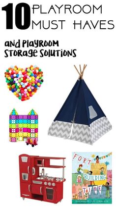 the top ten playroom must haves and playroom storage options for kids to use