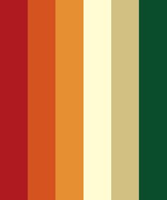 an image of the color palette in red, yellow and green colors with different shades