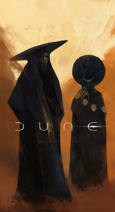 two people dressed in black standing next to each other with the word mune written on them