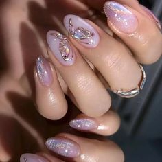 49695344165163 June Nails, Birthday Nail Designs, Silver Nail, Nagel Tips, Manicure Tips, Purple Nail, Nail Forms, Butterfly Nail, Manicures Designs