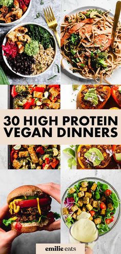 Looking for plant-based dinner ideas? Try some of these 30 High Protein Vegan Dinner Recipes to keep you satisfied and find your new go-to weeknight meals. #highprotein #vegandinners Protein Vegan Dinner, High Protein Vegan Dinner, Vegan High Protein Recipes, Almond Mom, Chef Lifestyle, Vegan Protein Recipes, Best Vegan Protein, Plant Based Recipes Dinner, High Protein Vegetarian Recipes