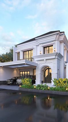 this is an artist's rendering of a luxury home in the heart of miami