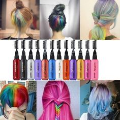 13 Colors Temporary Hair Dye Mascara Hair Dye Cream Non-toxic DIY Hair Dye Pen Description 100% brand new and high quality High quality and natural ingredients, color pen natural plant pigment texture, delicate color, can be used as a hair pen replacement products! Feature fashion party, Party Dress Pet Grooming cover the white hair catwalk show pictures, color collocation Color: 13 colors Product is a one-time hair dye, the general can be maintained for 72 hours, according to a person's hair is Temporary Hair Dye Diy, Diy Hair Dye, Hair Mascara, Colored Mascara, Temporary Hair Dye, Liquid Hair, Diy Hair Color, Colors Hair, Blow Dry Hair