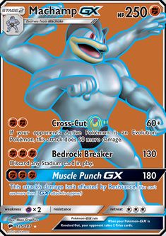 a card with an image of a character from the video game, machamp x