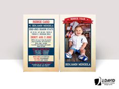 a baseball card with a baby on it