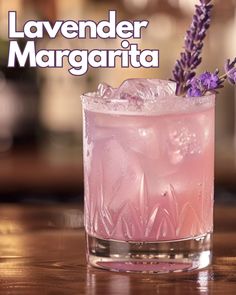 Relax with the floral notes of our Lavender Margarita, a soothing yet invigorating drink that pairs lavender with the zest of lime. Lavender Margarita, Pina Coladas, Lavender Recipes, Lavender Syrup, Orange Liqueur, Cocktail Ideas, Yummy Alcoholic Drinks, Summertime Drinks, Margarita Cocktail