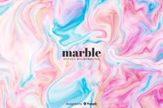 marble effect background in pink, blue and white colors with the word marble on it