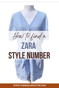 blue dress on a mannequin. Zara Style, Zara Fashion, Brand Tags, How To Find, No Time, Easy Step, Up Styles, Finding Yourself, Zara