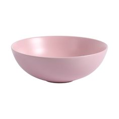 a pink bowl on a white background