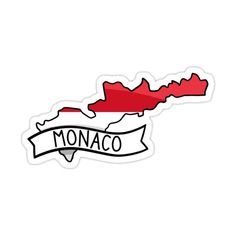 the state of monaco sticker