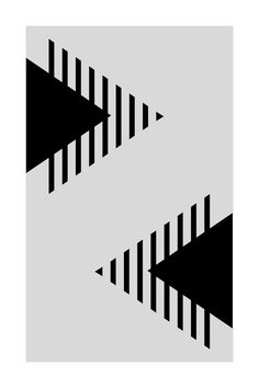 two black and white arrows on a gray background