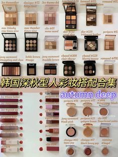 autumn deep make up inspiration Dark Autumn Personal Color, Dark Autumn Asian, Deep Autumn Asian, Dark Autumn Korean Makeup, Deep Autumn Korean Makeup