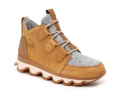 SOREL Kinetic Caribou Snow Boot - Free Shipping | DSW Sorel Boot Shoes, Boots For Women Ankle Snow, Womens Boots Ankle Snow, Sneaker Boots Nordstrom, Cute Snow Boots Work, Affordable Sporty Winter Sneakers, Size 12 Womens Winter Boots, Womens Sorel Wedges, Emelie Boots Sorel