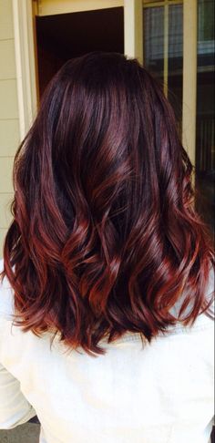 Red Balayage Hair Burgundy, Cherry Cola Hair Color, Black Cherry Hair Color, Balayage Styles, Black Cherry Hair, Hair Burgundy, Red Balayage Hair