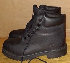 In Very Good Pre-owned Condition! Timberland Insulated Black Waterproof Boots, Timberland Low-top Waterproof Boots With Reinforced Toe, Leather Black Timberland Boots 6', Black Timberland Gore-tex Hiking Boots, Timberland 6, Timberland Kids, Insulated Boots, Boys Shoes, Kids Boys