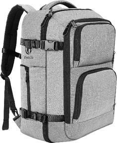 Backpack size: 19.6*13.8*9.8 inches, capacity: 40 liters; suitable for flying the allowed maximum size, like a convenient carry-on backpack; suitable for business travel, everyday backpack, international travel, weekend trips, camping, hiking, overnight travel. Best Carry On Backpack, Black Jansport Backpacks, Travel Backpack Carry On, Motorcycle Backpacks, Navy Backpack, Mens Backpack Travel, Hydration Backpack