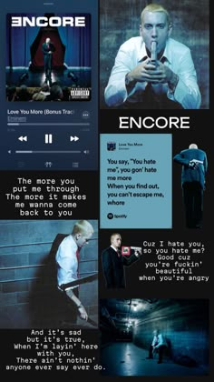 Eminem. Encore (Love You More) Encore Eminem, Eminem Love, Eminem Encore, Old School Rap Aesthetic, Eminem D12