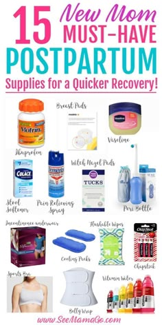 the 15 must have postpartum supplies for a quick recovery