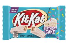 kitkat birthday cake with sprinkles on it