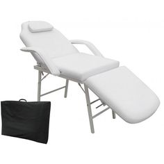 This facial bed massage table is an ideal for professional therapists, tattoo parlor and home users alike. The Backrest Of The Bed Can Be Adjusted to Tilt State Or Placed Upright. The foot of the bed can also be made completely horizontal or even bent up to 45 degrees down. The armrests are removable but also fit the reclining position. It is easy to clean and carry with a non-woven bag Assembly Video: https://youtu.be/WsOpO6Cy-3M Features 3 Fold Foam Padding massage table Lightweight, Easy To C Spa Massage Bed, Tattoo Table, Facial Bed, Portable Spa, Spa Chair, Tattoo Parlor, Massage Bed