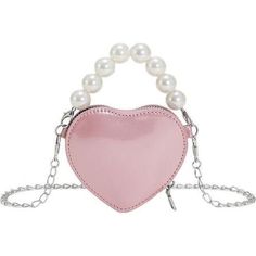 Pink Mini Heart Purse with pearl handle and crossbody chain | Ce Co. | Mini Heart Pearl Handle Purse, Pink (Multicolor, One Size) | Maisonette collects the best children’s products from around the world (unlike Zulily, Etsy, The Tot, Farfetch Kids, Childrensalon, Crate and Kids, Kohls, Wayfair, Buy Buy Baby, Nordstroms, Mini Boden, J.Crew Factory, or PotteryBarn Kids), creating a curated shopping experience for you. Think of us as your shortcut to fashion for litte ones! Classy Handbags, Heart Shaped Purse, Trending Bags, Purse Aesthetic, Aesthetic Designer, Viral Products, Shein Women, Bags Fabric, Women Products