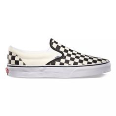 Vans Checkerboard Slip-On Black/Off White Check VN000EYEBWW Estilo Vans, Vans Checkerboard Slip On, Vans Trainers, Checkered Shoes, White Slip On Sneakers, White Slip On Shoes, Style Vans, Vans Checkerboard, Sneakers Vans