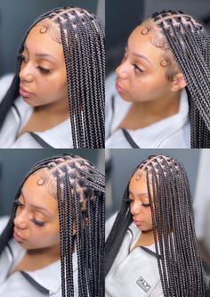 Knotless braids, small Knotless braids, neat knotless braids, knotless box braids, Normal Knotless Braids, Scanty Knotless Braids, Colour Knotless Braids, Neat Knotless Braids, Portfolio Moodboard, Small Knotless Braids, Knotless Braids Hairstyles, Box Braids Tutorial