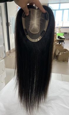 Virgin Natural color silk base Topper Women Topper European Virgin Hair Medium 130% Density Natural Soft Black 10-18 inches in stock Does not have great hair coverage, this piece meant to be a top area coverage, light weight. 3 days to return or exchange 10% restock fee on return. Thanks for your understanding ❤️ Grey Hair Topper, Human Hair Toppers, Parting Hair, Hair Topper, Hair Medium, Silk Hair, Hair Toppers, Great Hair, Hair Piece