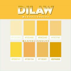 an orange color scheme with the words dilaw on it