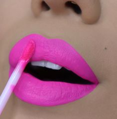 Barbie Pink Lipstick, Makeup Lips Matte, Berry Lip Gloss, Rose Fushia, Lipstick Pink, Say No More