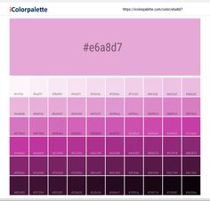 the color scheme for pink and purple is shown in this screenshote screen shot