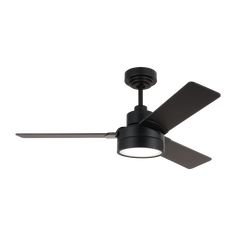 Generation Lighting  Fans Jovie 44 Ceiling Fan in Midnight Black 3JVR44MBKD Enclosed Patio, Outdoor Fan, Generation Lighting, Mirror Shop, Led Ceiling Fan, Steel House, Bath Hardware, American Walnut, Ceiling Height