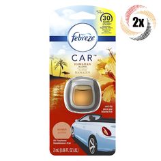 a package of car air freshener sitting on top of a white table