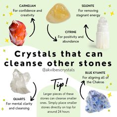 Crystals For Showering, Crystals To Keep In Your Car, How To Clean Crystals And Stones, Cleaning Crystals, List Of Crystals, Gemstones Chart