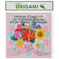 an origami flower kit with instructions