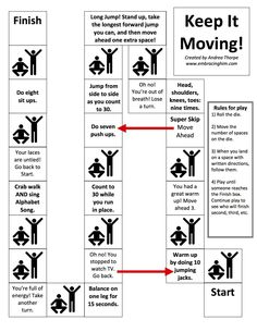 a sign that says keep it moving and shows how to do the same thing in different ways