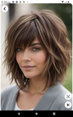 Haircuts Medium Length Fine Hair, Medium Shag With Bangs Fine Hair, Short Shag Hairstyles With Curtain Bangs, Growing Out A Shag Haircut, Shaggy Bob With Bangs Fine Hair, Choppy Shag Hairstyles Medium With Bangs, Thick Hair Shag Haircut, Short Hair With Long Front Pieces, Short Shaggy Haircuts For Thick Hair